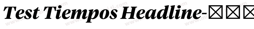 Test Tiempos Headline字体转换
